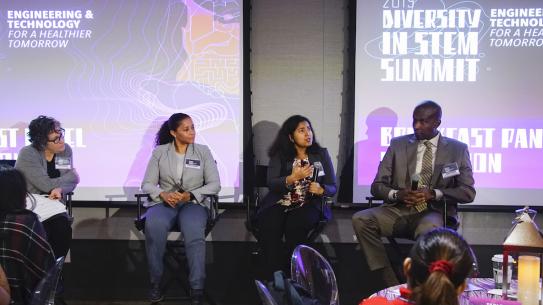 panel speakers at Diversity in STEM summit