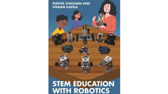 book cover for "STEM Education with Robotics"