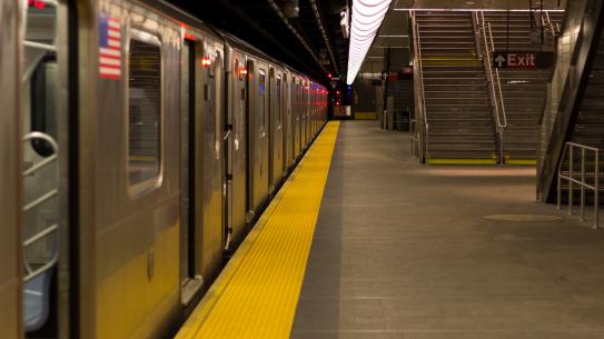 New York City subway platform