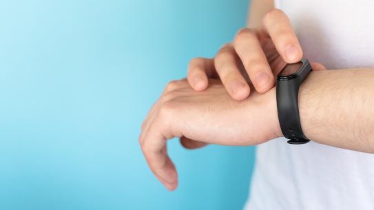 Image of a smartwatch on a person's wrist